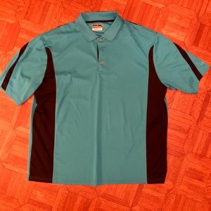 Grand Slam Performance Polo Teal and Black 3XLT